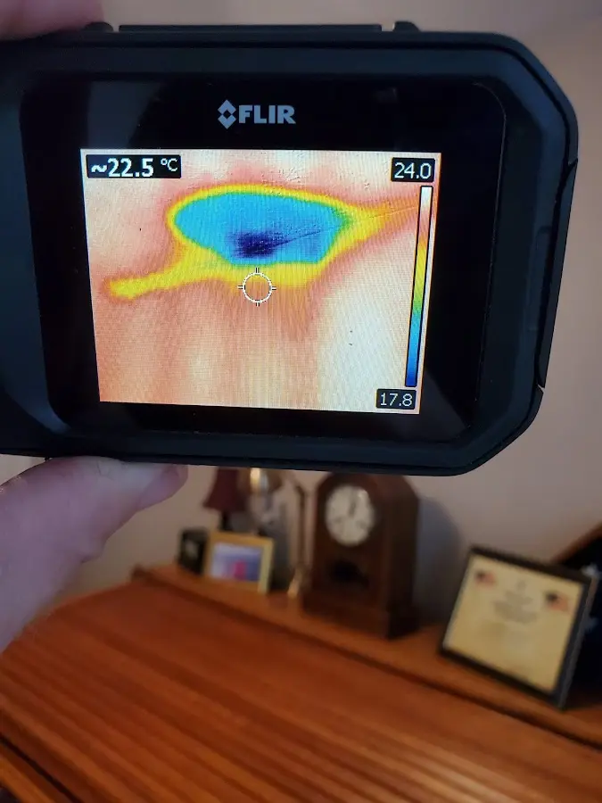 Thermal imaging inspection for water damage in Middle Valley