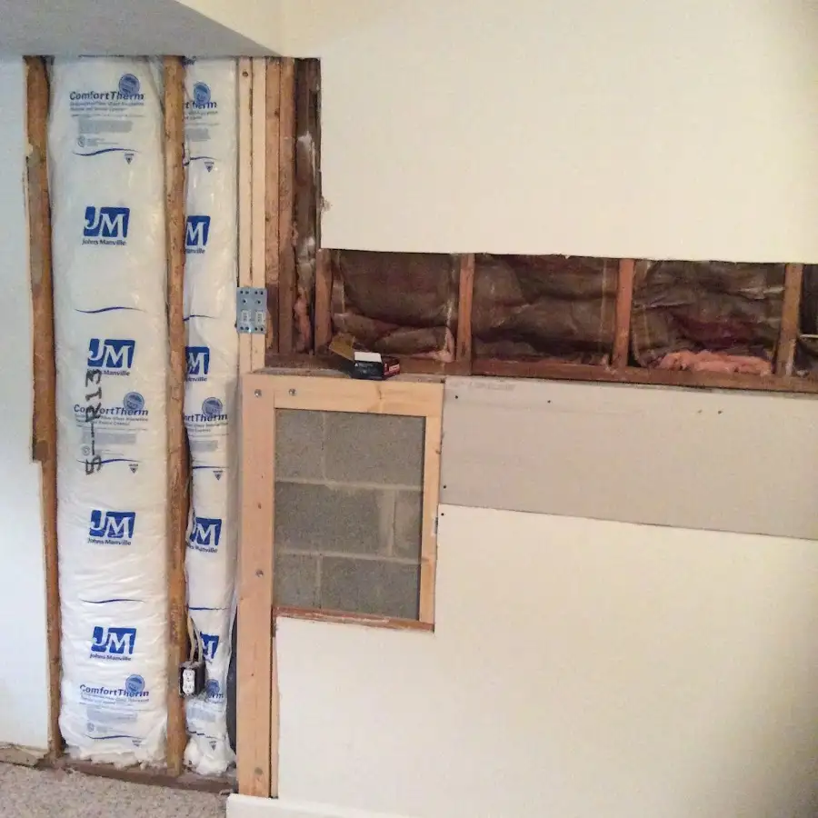 Wall insulation replacement during Odor Removal & Deodorization in Middle Valley